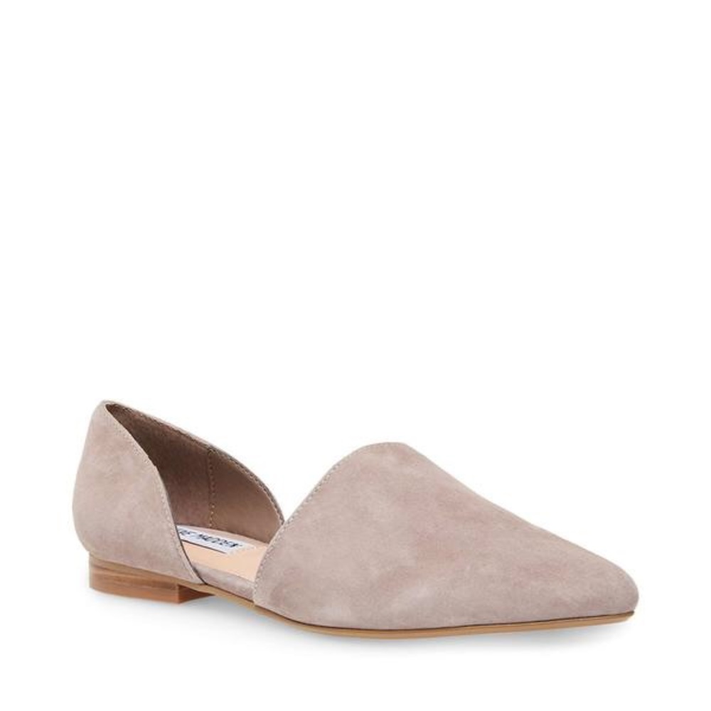 Steve Madden Talent Light Grey Suede flats  8.5